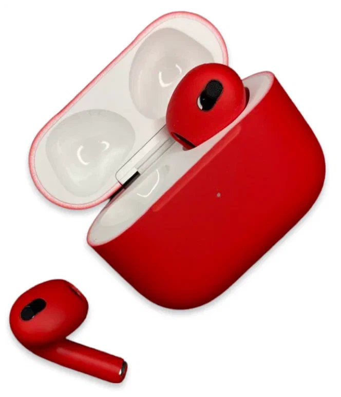 Беспроводные наушники Apple AirPods 3 Color, красный матовый