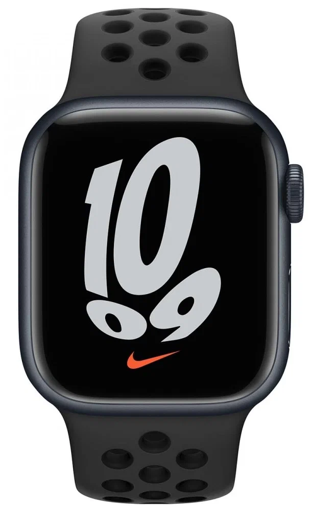 Умные часы Apple Watch Series 7 41 мм Aluminium Case RU, серый космос/антрацитовый/черный