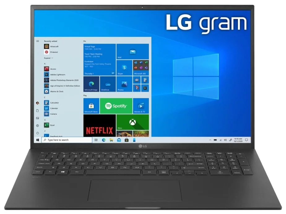 Ультрабук LG gram Intel Core i7 11th Gen/17"/16GB/1TB SSD/Windows 10 17Z90P-G