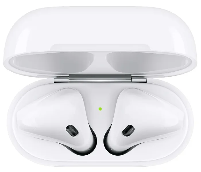 Apple AirPods 2 Wireless Headphones with MV7N2 Charging Case, White