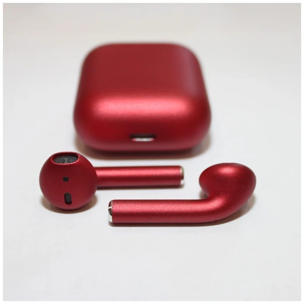 Apple AirPods 2 Color Wireless Headphones (No Wireless Charging Case), Matte Burgundy